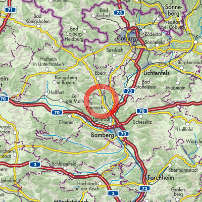 Landkarte Reckendorf