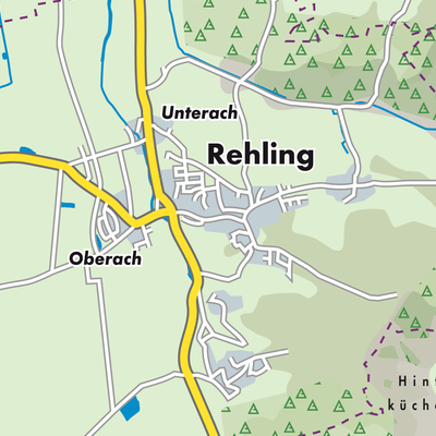 Übersichtsplan Rehling