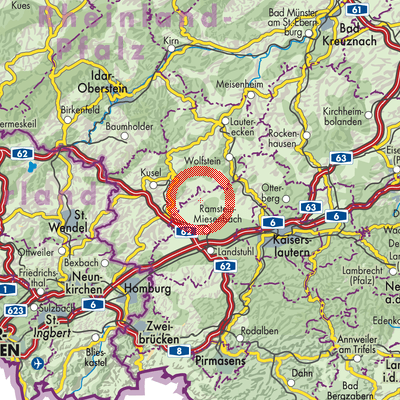 Landkarte Reichenbach-Steegen