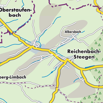 Übersichtsplan Reichenbach-Steegen