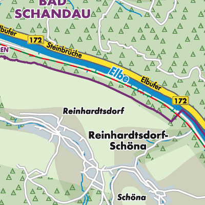 Übersichtsplan Reinhardtsdorf-Schöna