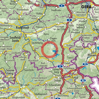 Landkarte Remptendorf