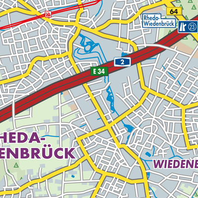 Übersichtsplan Rheda-Wiedenbrück