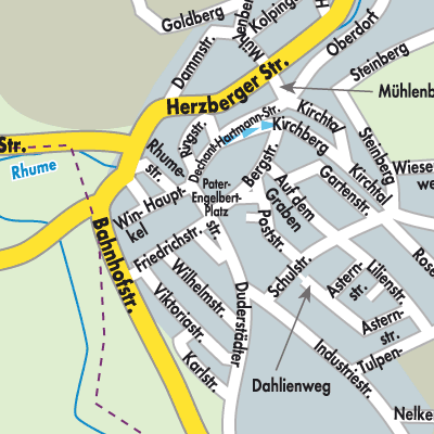 Stadtplan Rhumspringe