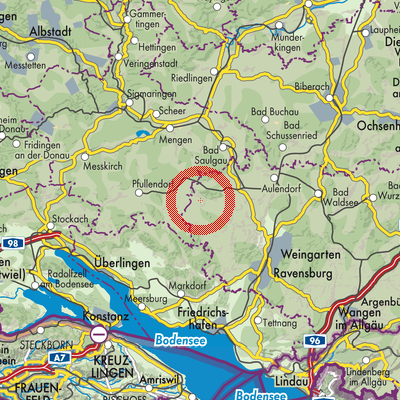 Landkarte Riedhausen