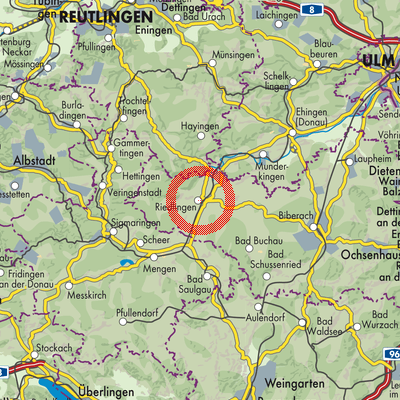 Landkarte Riedlingen