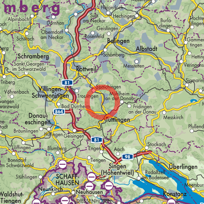 Landkarte Rietheim-Weilheim