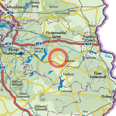 Landkarte Rietz-Neuendorf