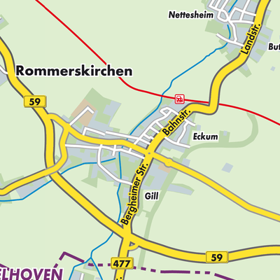 Übersichtsplan Rommerskirchen