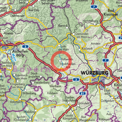 Landkarte Rothenfels