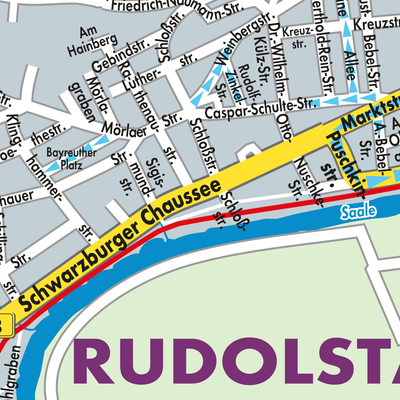 Stadtplan Rudolstadt