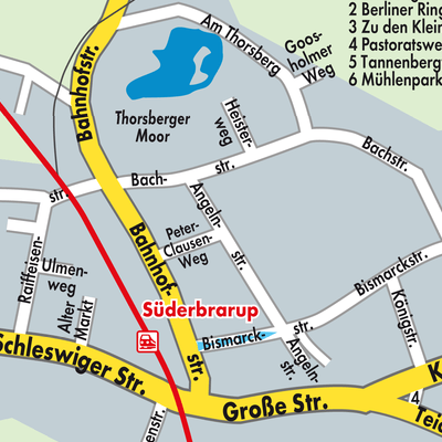 Stadtplan Süderbrarup