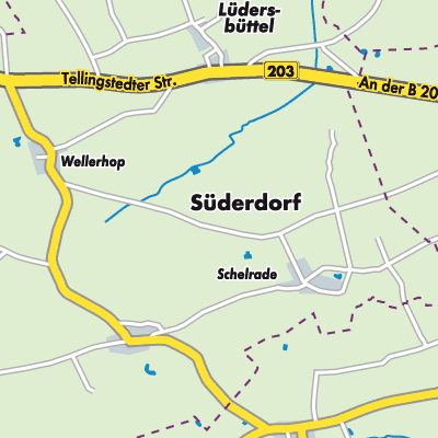 Übersichtsplan Süderdorf