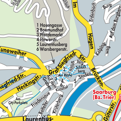 Stadtplan Saarburg