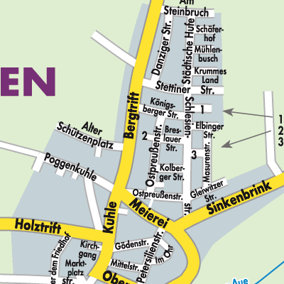 Stadtplan Sachsenhagen