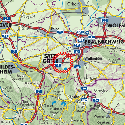 Landkarte Salzgitter