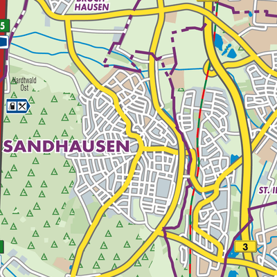 Übersichtsplan Sandhausen