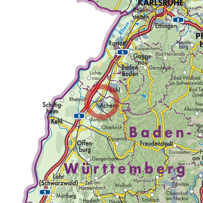 Landkarte Sasbach