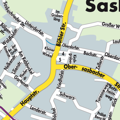 Stadtplan Sasbach