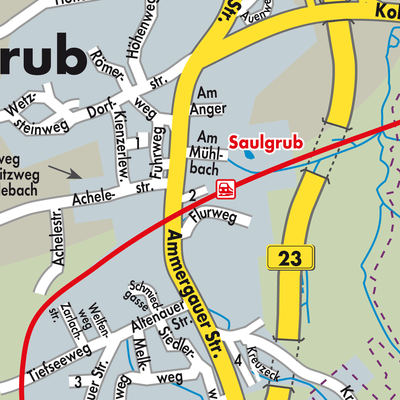 Stadtplan Saulgrub