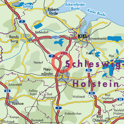 Landkarte Schönbek