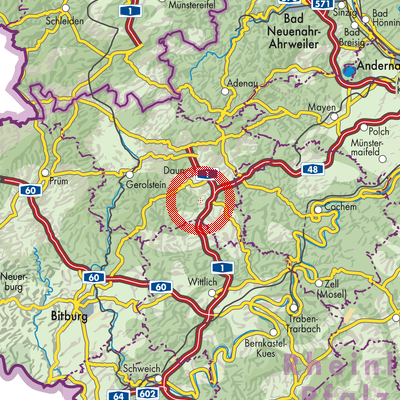 Landkarte Schalkenmehren