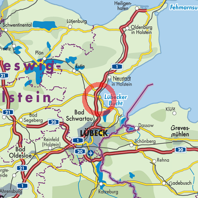 Landkarte Scharbeutz