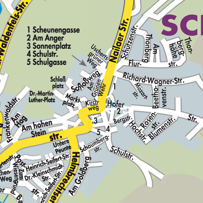 Stadtplan Schauenstein