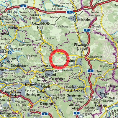 Landkarte Schechingen