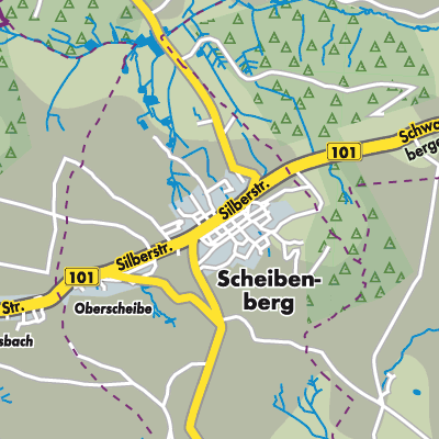 Übersichtsplan Scheibenberg