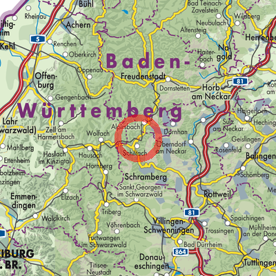Landkarte Schenkenzell