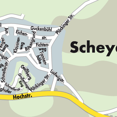 Stadtplan Scheyern
