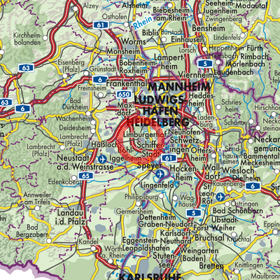 Landkarte Schifferstadt