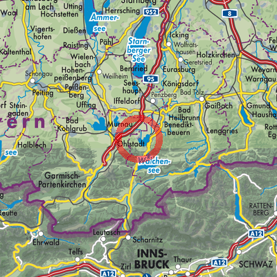 Landkarte Schlehdorf