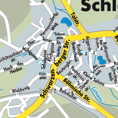 Stadtplan Schlettau