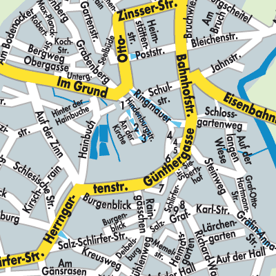 Stadtplan Schlitz
