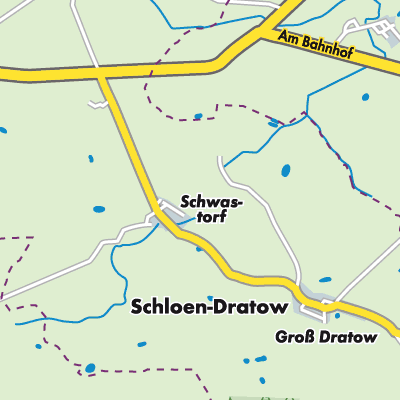 Übersichtsplan Schloen-Dratow