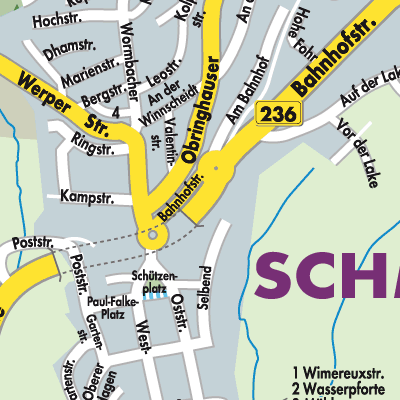 Stadtplan Schmallenberg