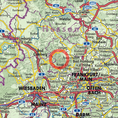 Landkarte Schmitten im Taunus