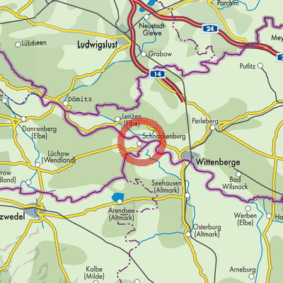 Landkarte Schnackenburg