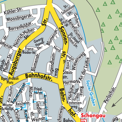 Stadtplan Schongau