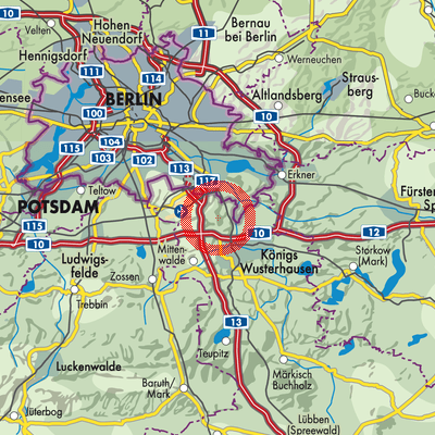 Landkarte Schulzendorf