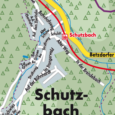 Stadtplan Schutzbach
