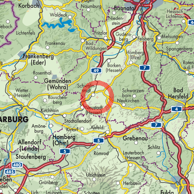 Landkarte Schwalmstadt