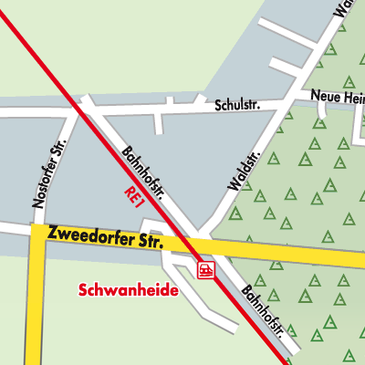 Stadtplan Schwanheide