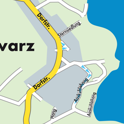 Stadtplan Schwarz
