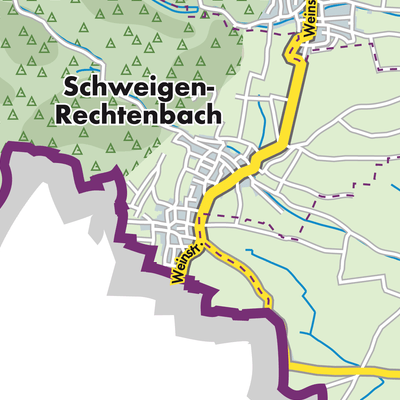Übersichtsplan Schweigen-Rechtenbach