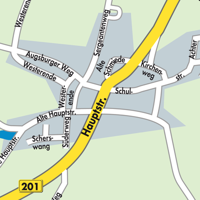 Stadtplan Schwesing