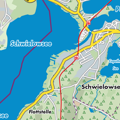 Übersichtsplan Schwielowsee