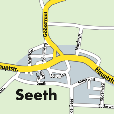 Stadtplan Seeth